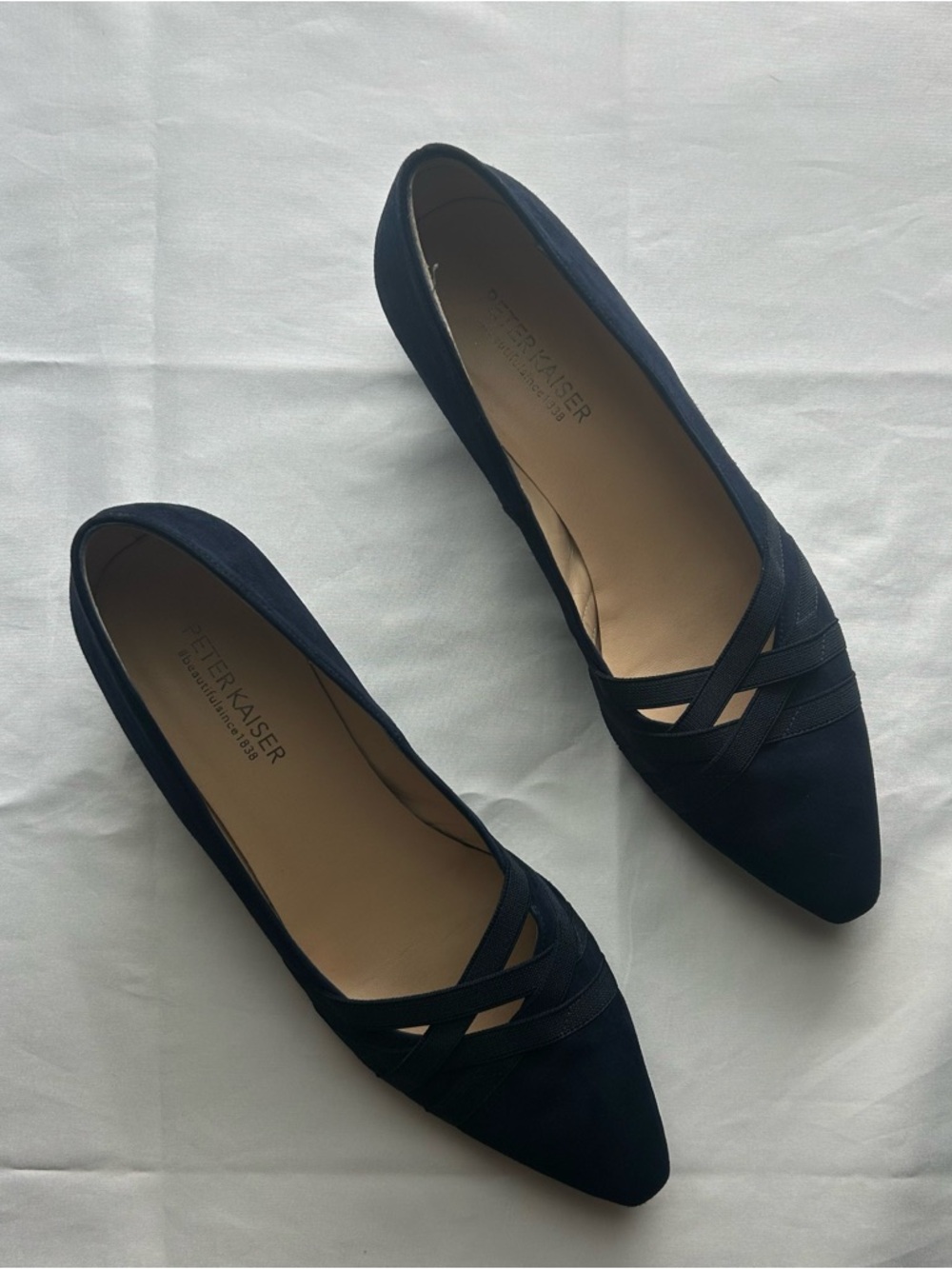 Peter Kaiser Haissel Court Shoe Navy Suede Size 6